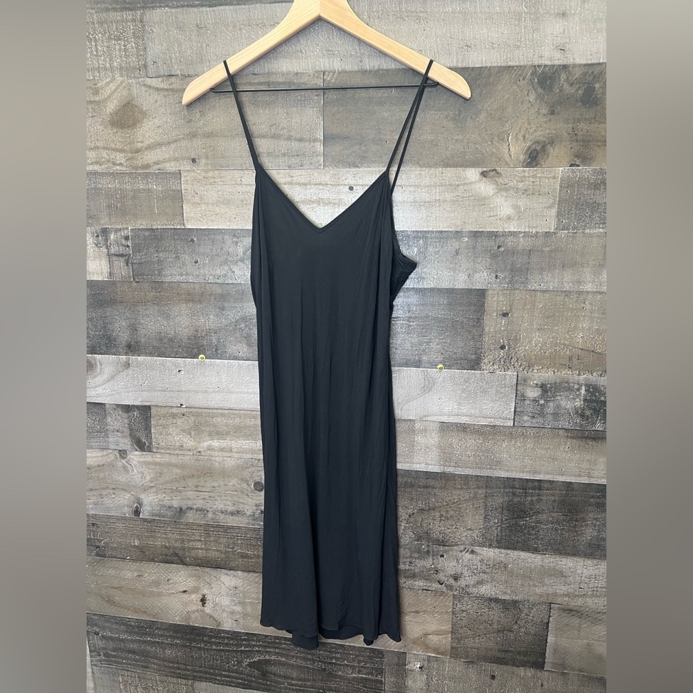 Rag & Bone Sleek Black Slip Dress